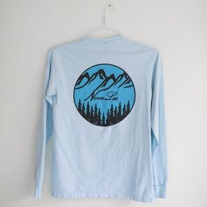 Light Blue Nova Lee Long Sleeve Tshirt size small